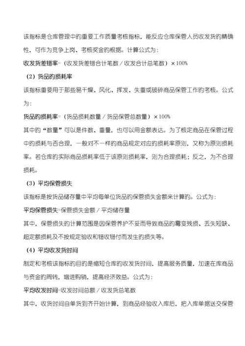 2023年烟草物流师三级技能点梳理.docx