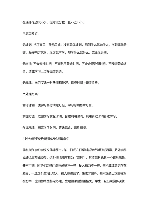 学习成绩总不好史上最全的学生成绩解决专项方案.docx