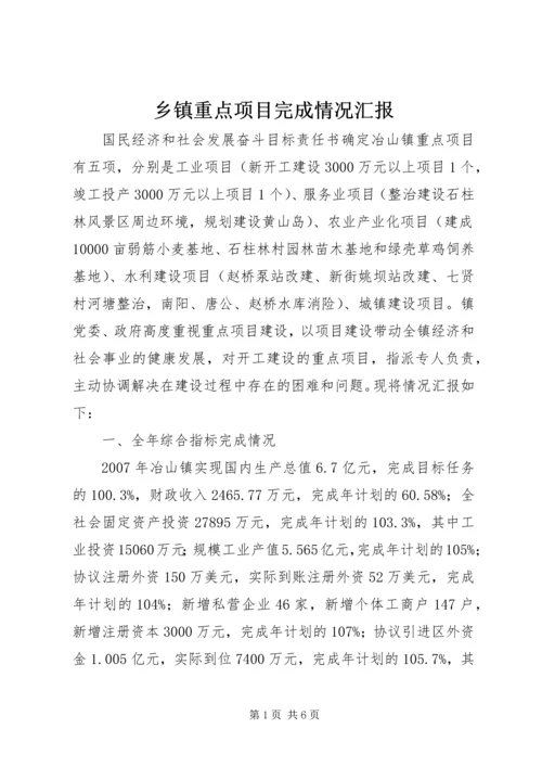 乡镇重点项目完成情况汇报_1.docx