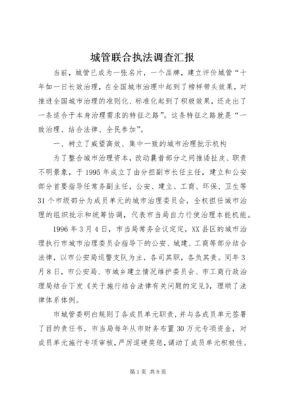 城管联合执法调查汇报.docx