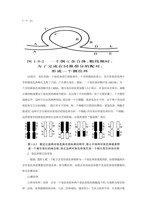 高中生物竞赛辅导：遗传学与进化.docx