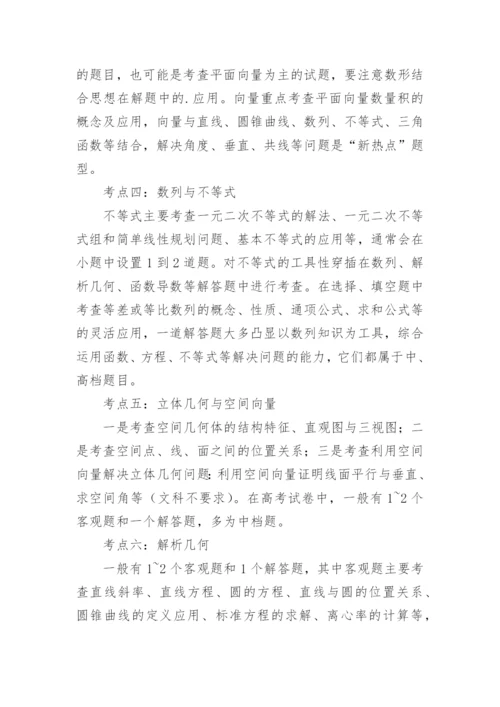 数学高考知识点总结.docx