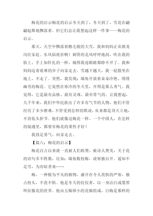 梅花的启示作文300字.docx