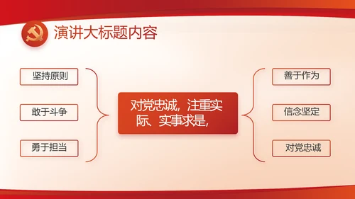 红色党建党支部述职报告动态PPT
