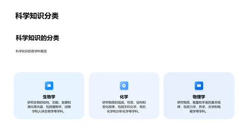 科学探究课程PPT模板