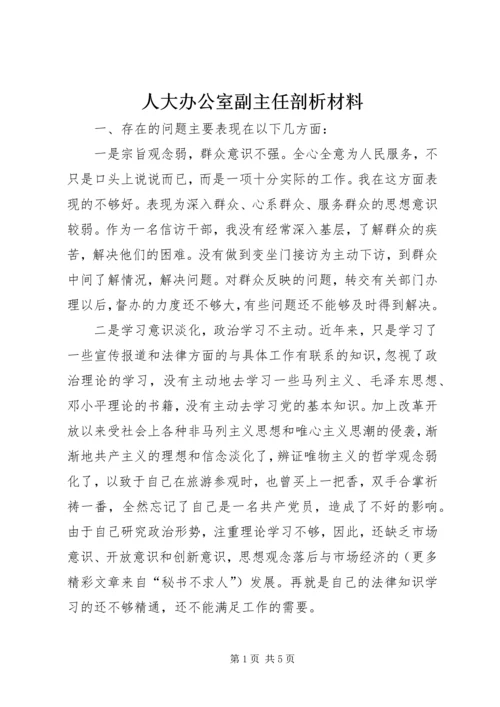 人大办公室副主任剖析材料.docx