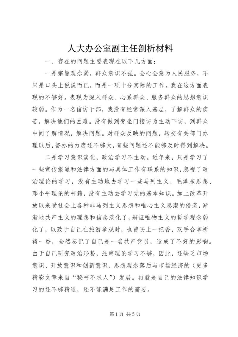 人大办公室副主任剖析材料.docx