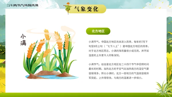 小满二十四节气农田通用PPT模板