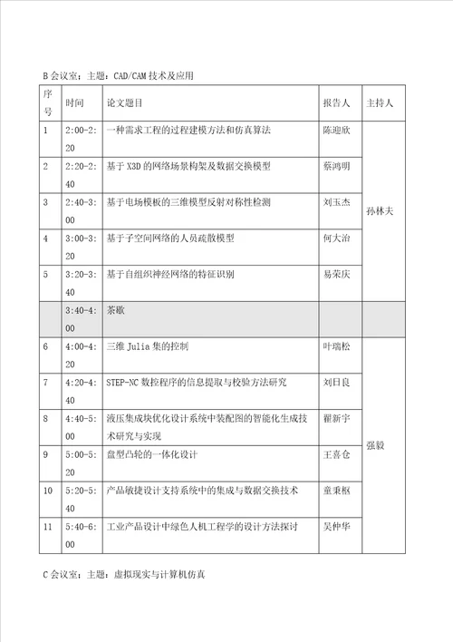 会议日程表V508月2日更新山东大学邮件系统