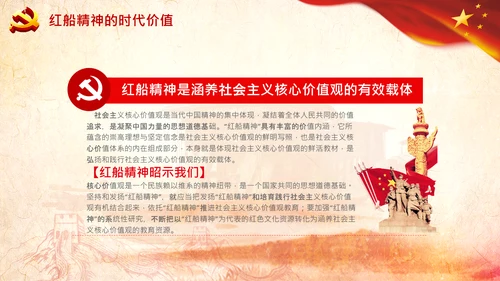 新时代弘扬学习红船精神PPT课件党校党建