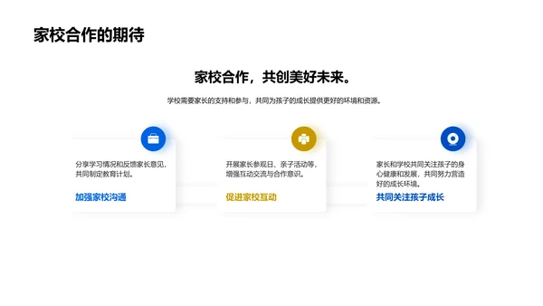 家校合作助学生成长PPT模板