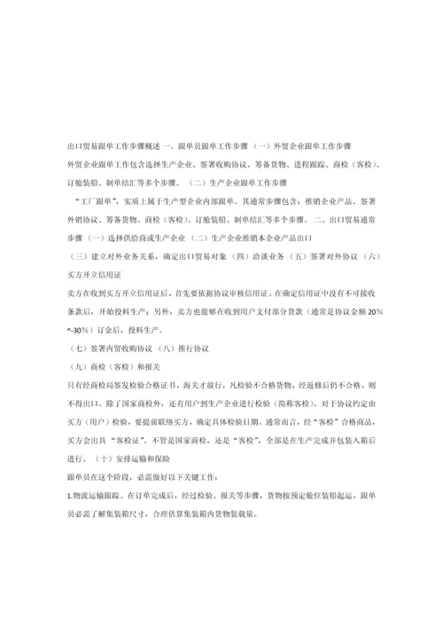 出口贸易跟单工作综合流程概述.docx