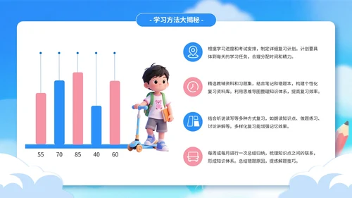 蓝色3D风开学季迎新班会PPT模板