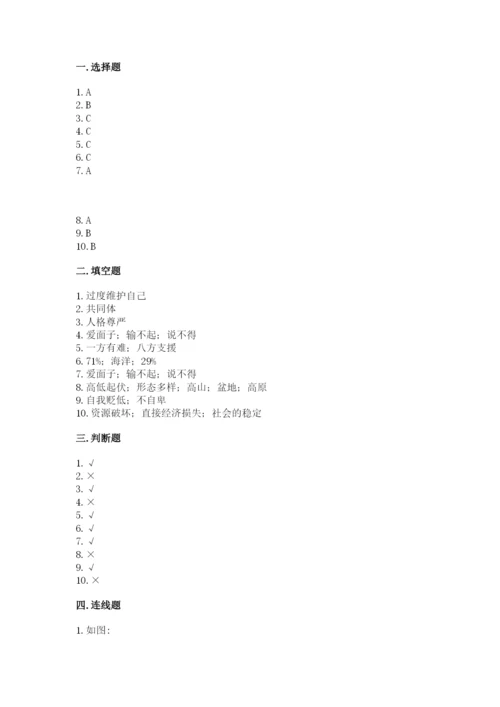 小学六年级下册道德与法治期中测试卷及完整答案（各地真题）.docx