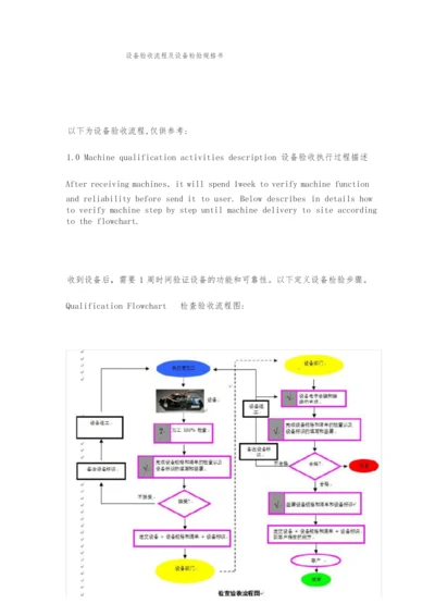 设备验收流程与设备检验规格书.docx