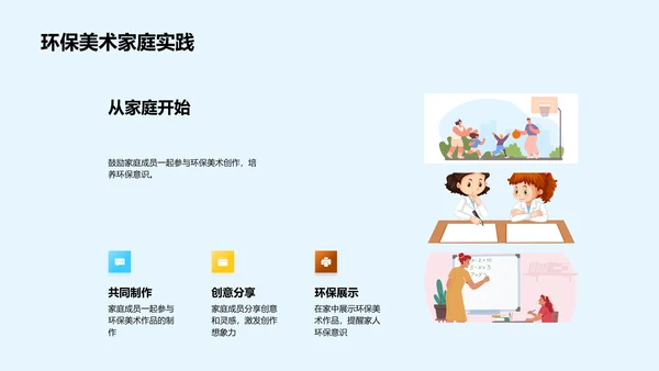 环保美术教学PPT模板