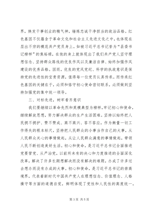 不忘初心、牢记使命”,主题教育专题党课心得体会.docx