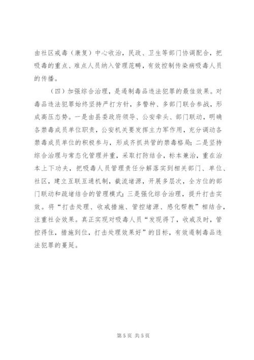 关于对创新吸毒人员管理方法的思考.docx