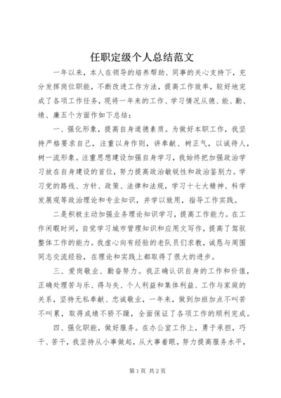 任职定级个人总结范文.docx