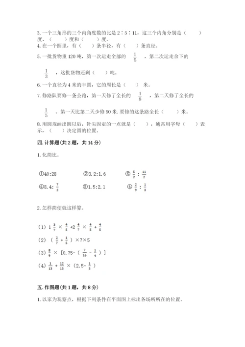 人教版六年级上册数学期末测试卷完美版.docx