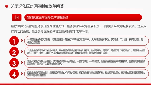 解读关于深化医疗保障制度改革的意见PPT课件