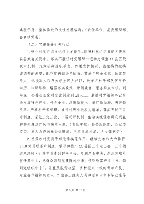 全县”抓党建、促脱贫、保小康”活动实施方案.docx