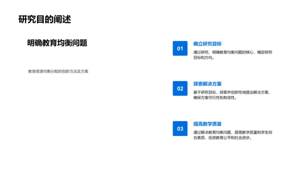 教育平衡研究报告PPT模板