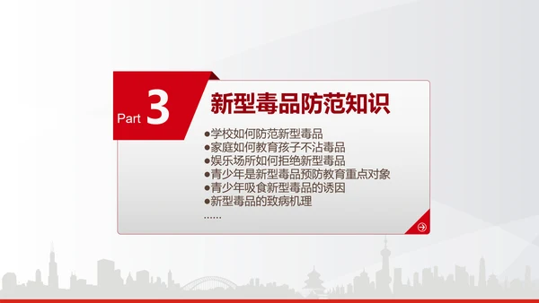 世界禁毒日宣传禁毒知识教学PPT模板