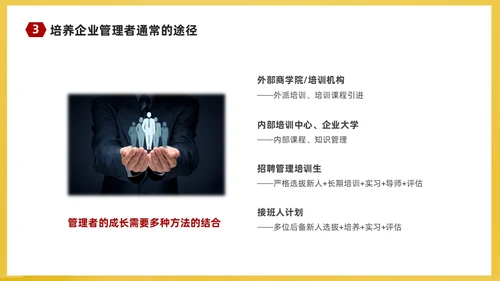 红黄简约商务企业培训课件人才梯队建设与人才培养课件PP团队