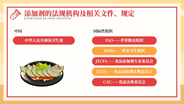 食品添加剂食品安全知识PPT模板
