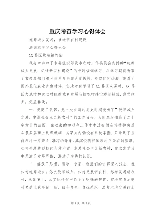 重庆考查学习心得体会.docx