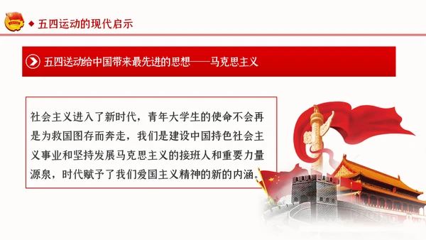 纪念五四运动101周年弘扬五四精神PPT团课PPT