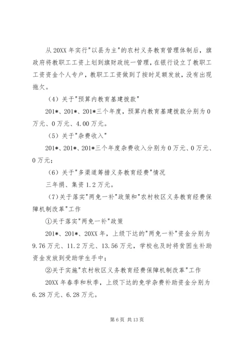 学校义务教育自查报告.docx