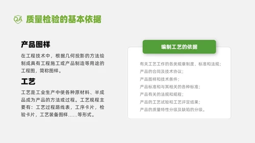 绿色商务实拍风质检员管理培训PPT课件检验