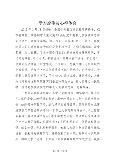学习廖俊波心得体会 (7).docx