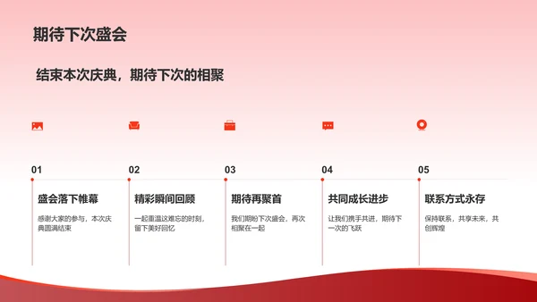 红色商务风表彰庆典PPT模板