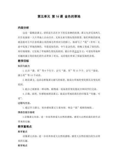 16.金色的草地