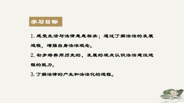 第4单元第9课第1课时  生活需要法律 教学课件 -统编版中学道德与法治七年级（下）