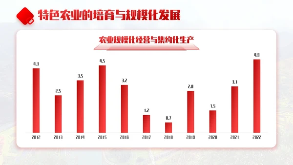 红色商务风乡村振兴战略实施与发展规划PPT模板