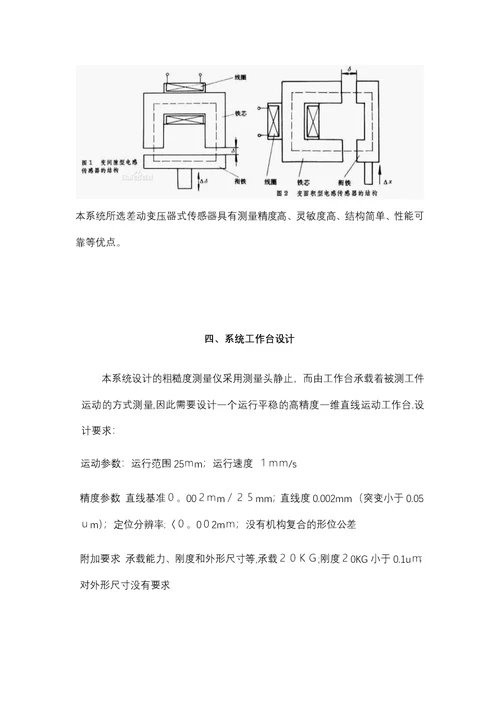 表面粗糙度测量系统
