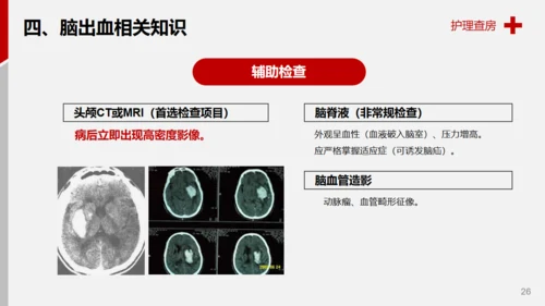 医学院脑出血案例解析护理查房通用PPT模板