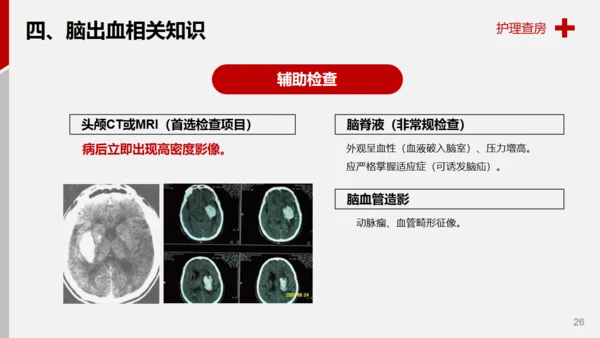 医学院脑出血案例解析护理查房通用PPT模板