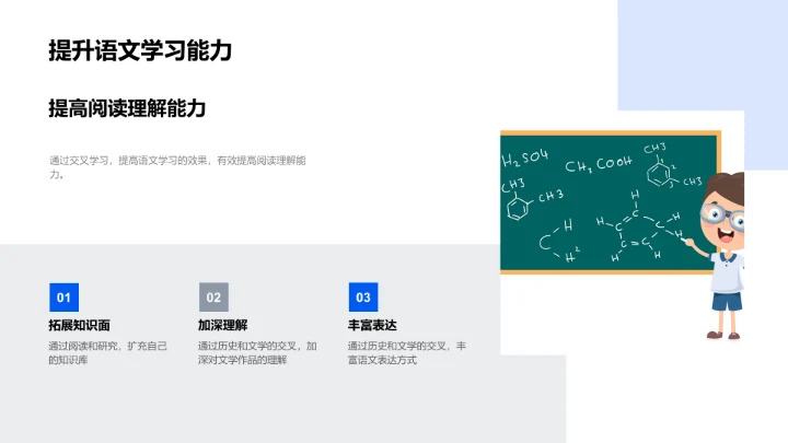 历史语文融合教学PPT模板