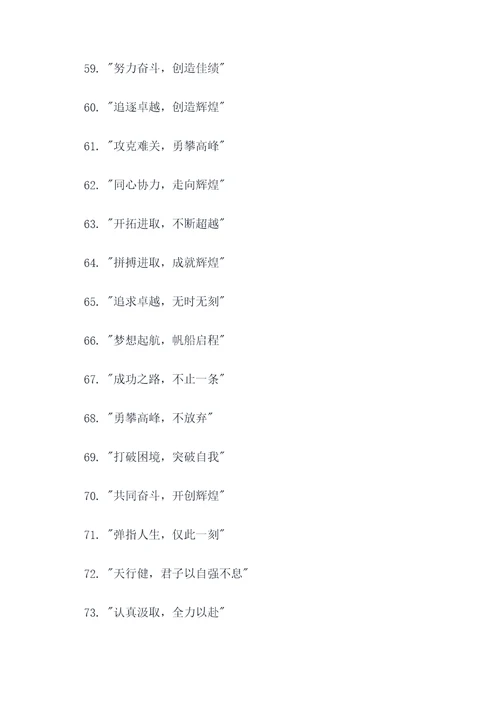 最有魅力的团队口号