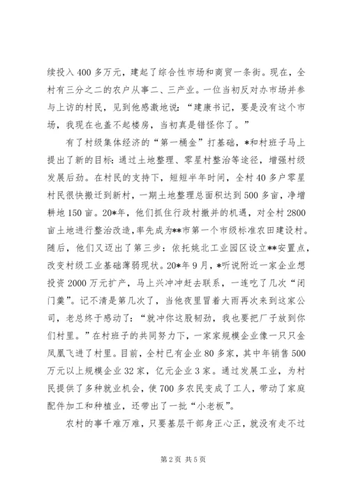 村党委书记先进事迹材料.docx