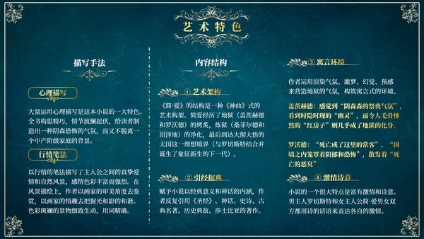 《简爱》读后感悟PPT模板