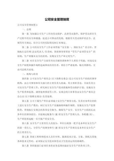 公司安全管理制度.docx