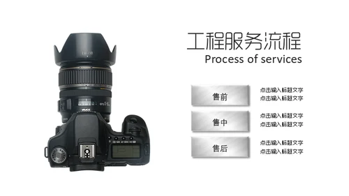 照相机产品介绍摄影爱好者通用PPT模板