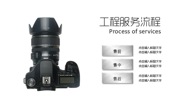 照相机产品介绍摄影爱好者通用PPT模板