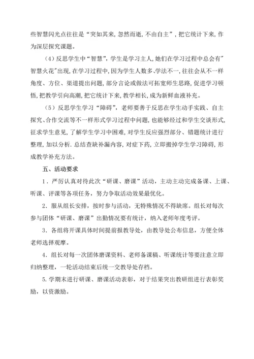 小学校本研修活动专项方案研课磨课助提升.docx